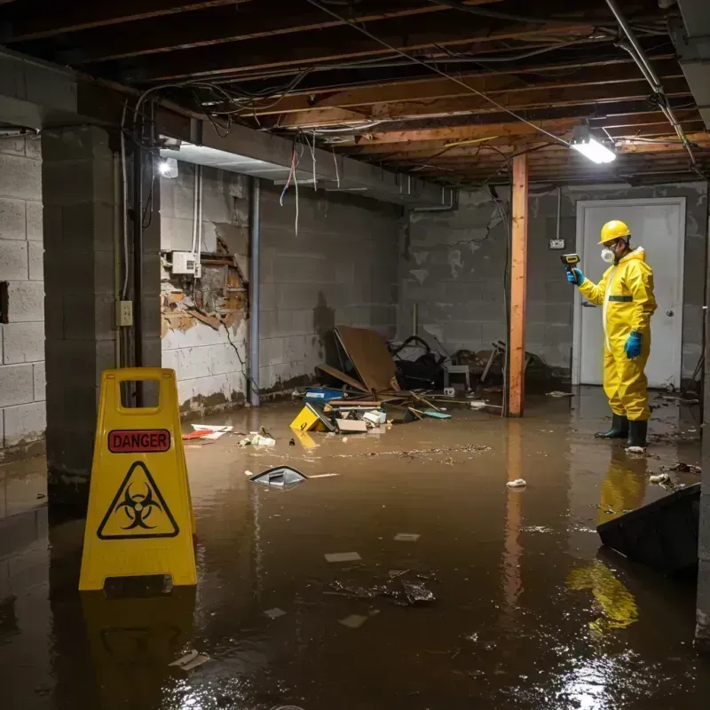 Flooded Basement Electrical Hazard in Cordes Lakes, AZ Property